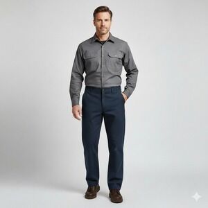 Workrite FR Nomex Navy Blue Work Pants Men's‎ Size 44x36 Arc Rated ATPV 7.0